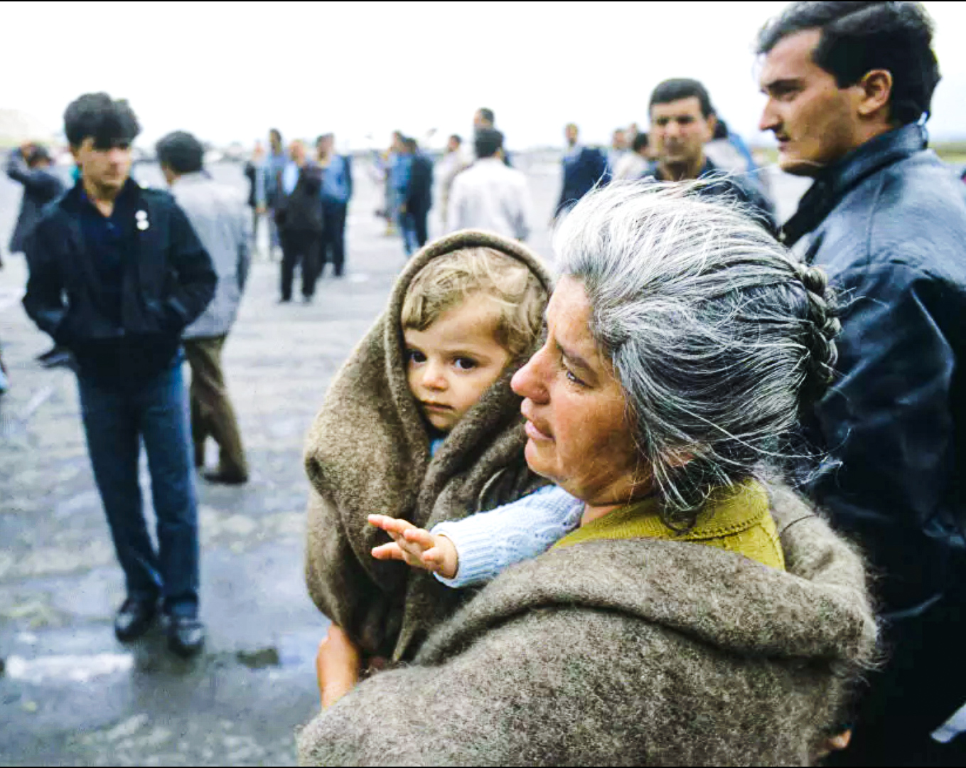 Беженцы из селений Нагорного Карабаха. РИА Новости