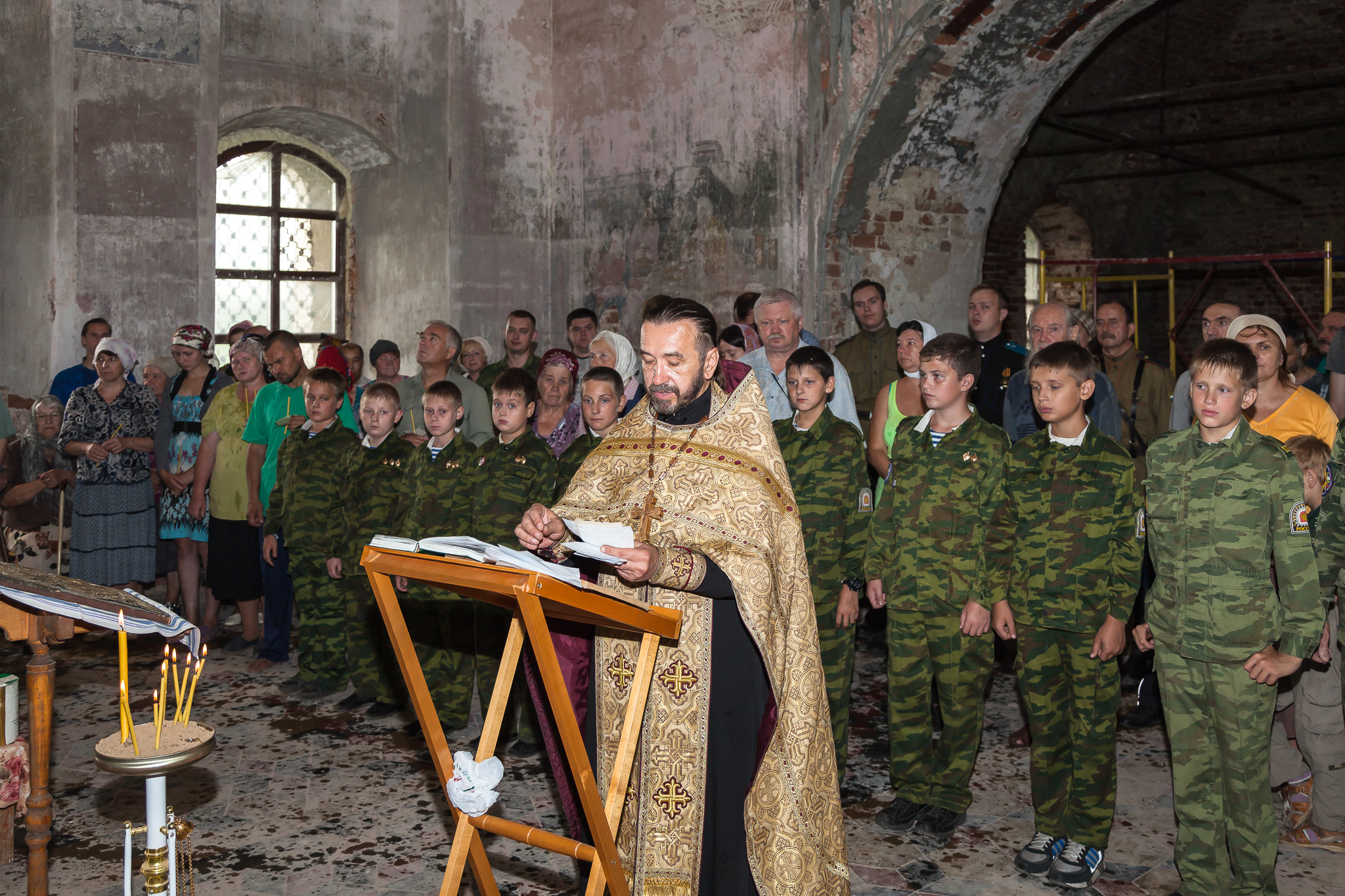Духовное и военно-патриотическое воспитание как составная часть восстановления Суворовского храма